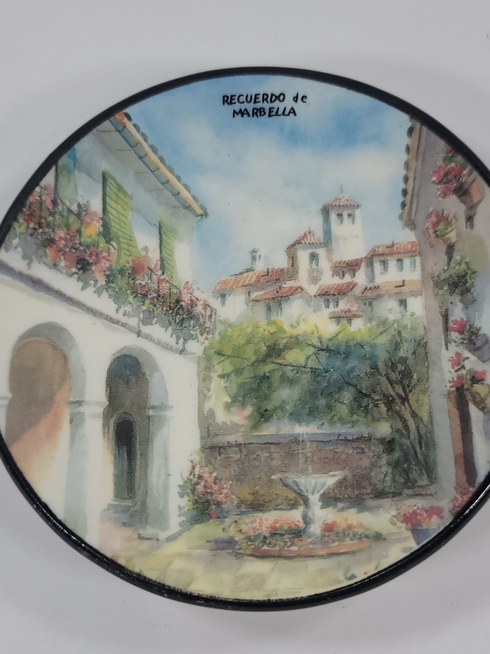 Decorative Wall Plate - Pastel Blue & Green